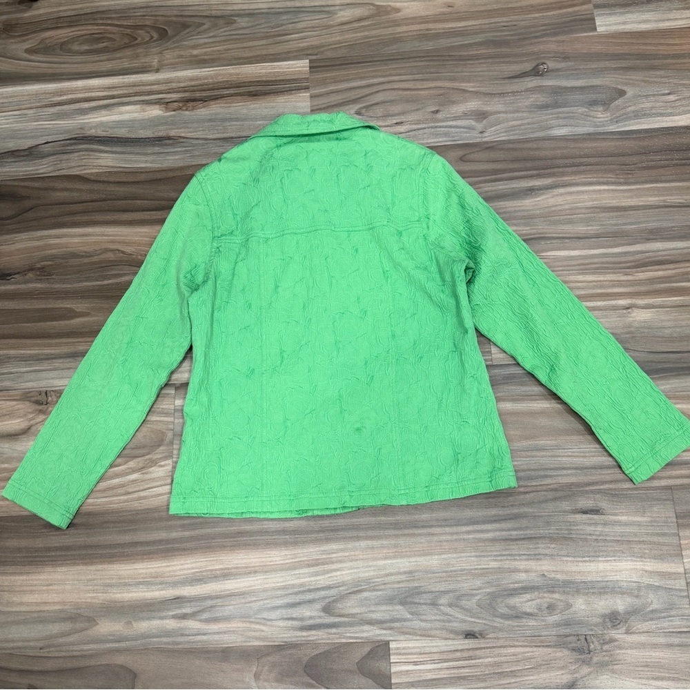 TanJay Vibrant Green Button-Down Shirt - Picture 3 of 3